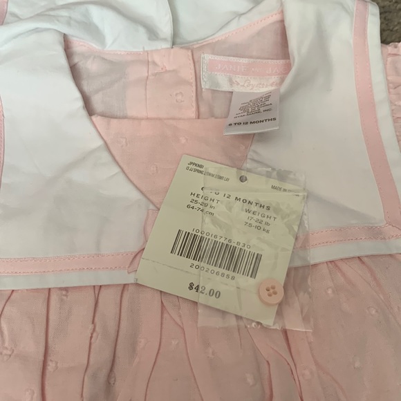 Janie and Jack Girls romper jumper 6 to 12 Months pink - Picture 2 of 4